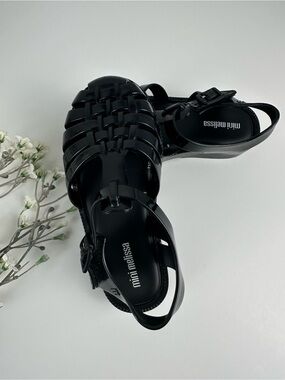 Mini Melissa Black Jelly Sandals Size 10 toddler Kid | Good Condition